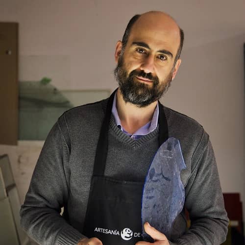 Joyero de vidrio y plata de modo sostenible - Tejeluz